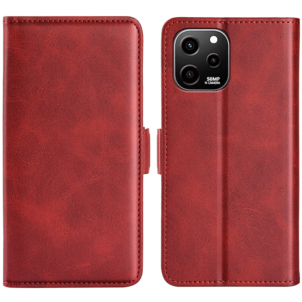 For Huawei nova Y61 4G PU Leather Cell Phone Cover Dual Magnetic Clasp Calf Texture Case Foldable Stand Wallet For Huawei nova Y61 4G PU Leather Cell Phone Cover Dual Magnetic Clasp Calf Texture Case Foldable Stand Wallet